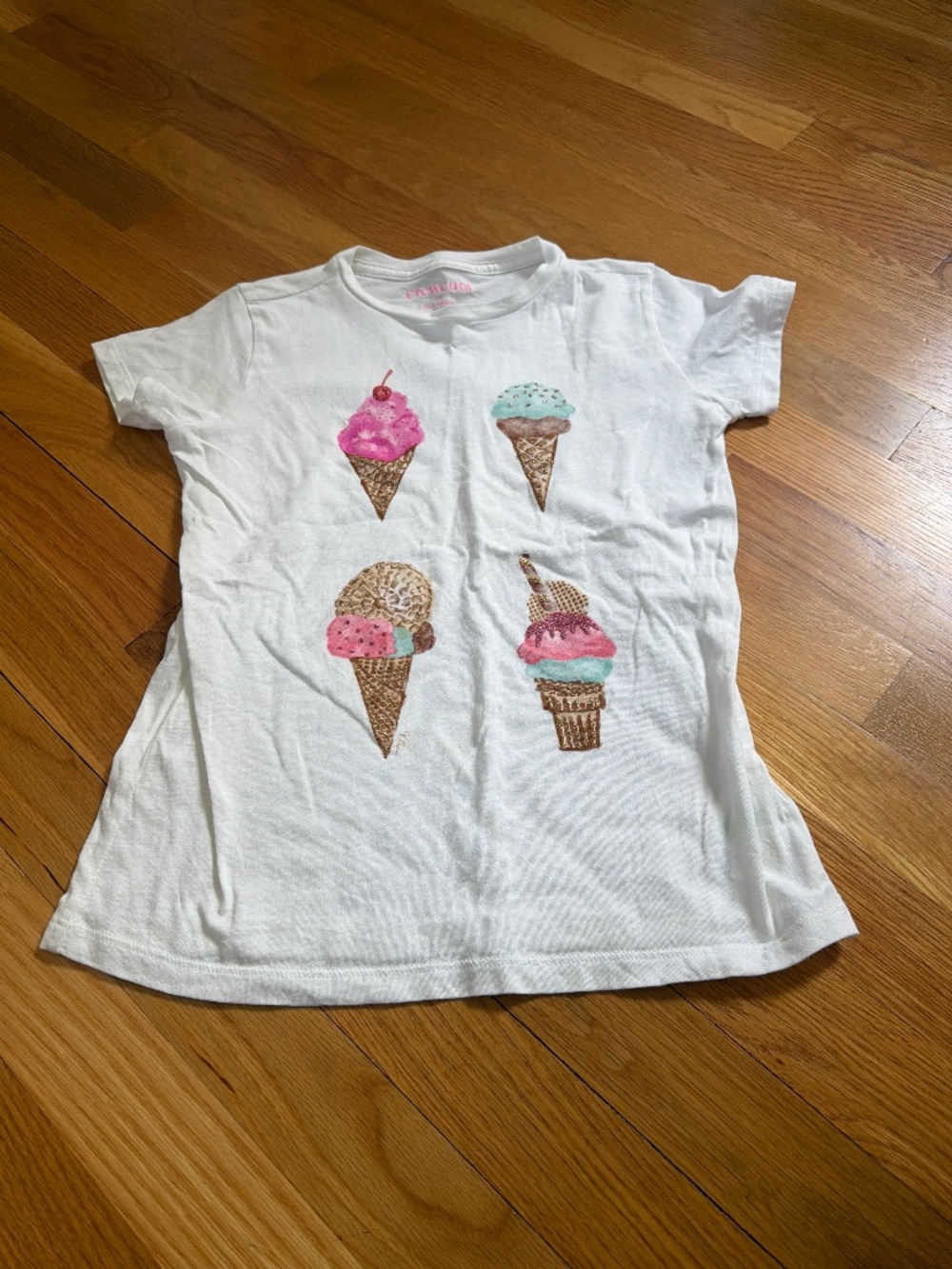 Crewcuts girls ice cream t shirt